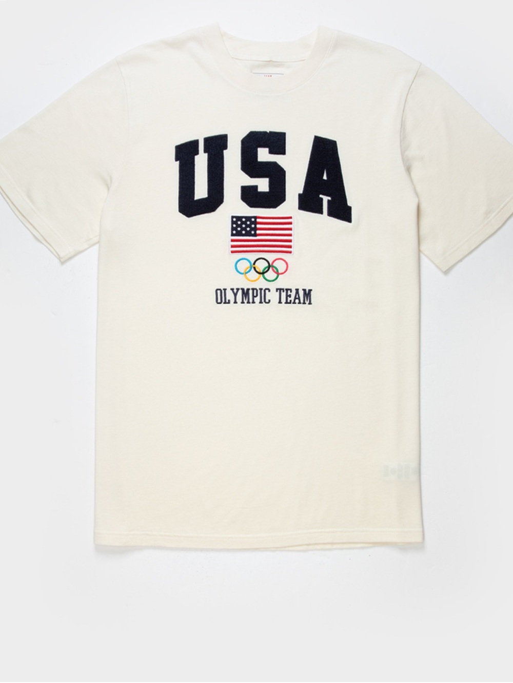 Team USA - Olympics Team USA Tee, Cream, Size: Small